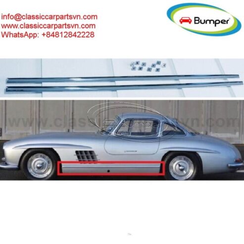 Moulding Decorative Rod Sill Trim for Mercedes 300SL