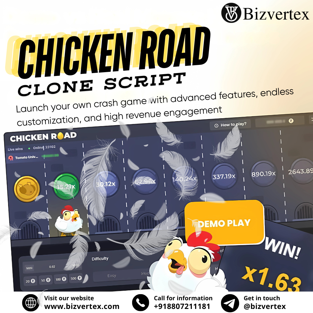 Bizvertex Chicken Road Clone Script: Designed for Maximum Engagement